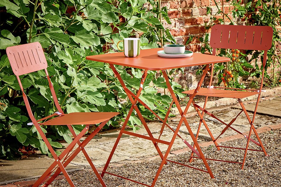 Habitat Eden 2 Seater Metal Bistro Set.