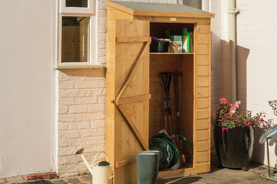 Rowlinson 850L Midi Store Garden Storage Box - Brown.