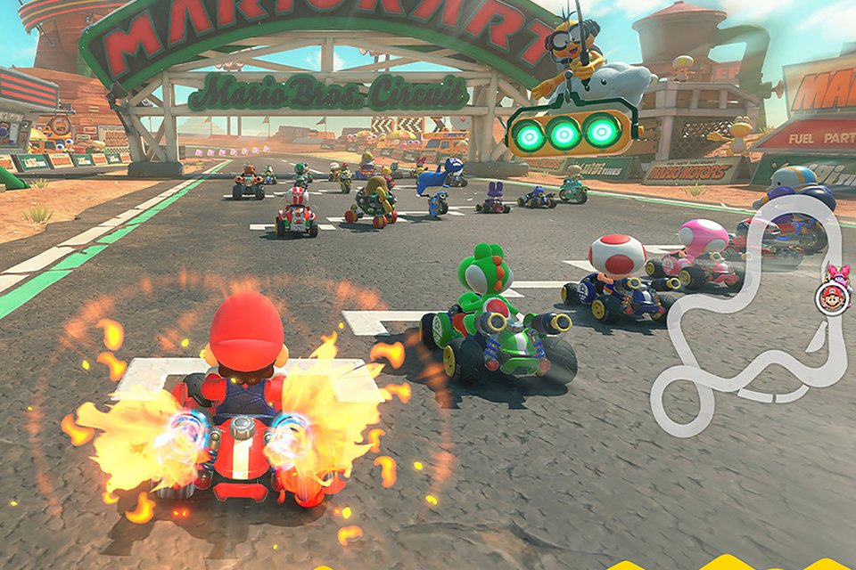A screngrab from Mario Kart World Nintendo Switch 2 Game.