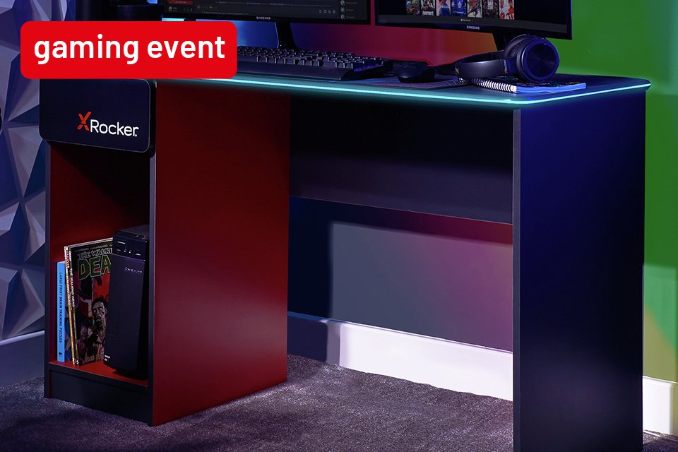 Save on selected gaming homewares and furniture. Create the perfect gaming set up.