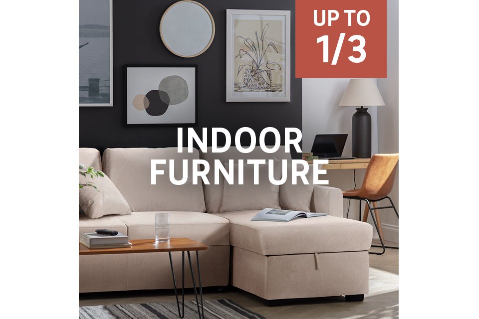 Save up to 1/3 on selected indoor furniture. Includes beds, dining, living room furniture and more. Shop now.