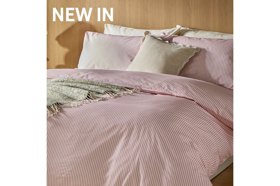 Just landed in bedding. Refresh your bedroom this season. Shop now.
