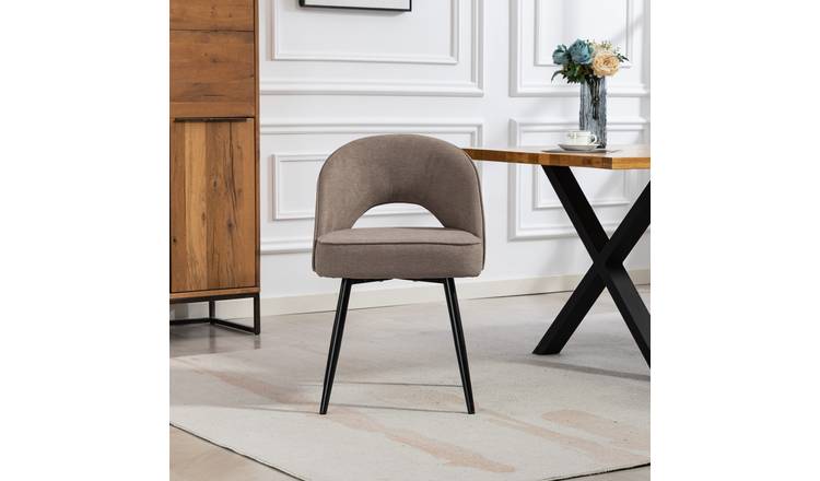 Artemis Home Ashley Fabric Dining Chairs - Set of 2 - Brown