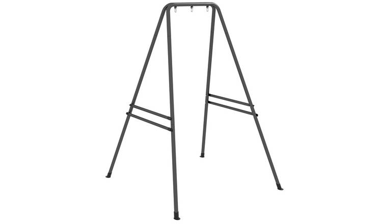 Outsunny Metal Indoor Outdoor Hammock Chair Stand - Black