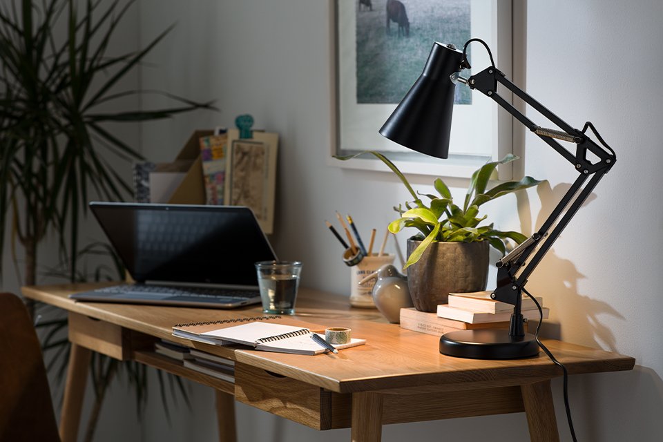 Habitat Swing Arm Desk Lamp.