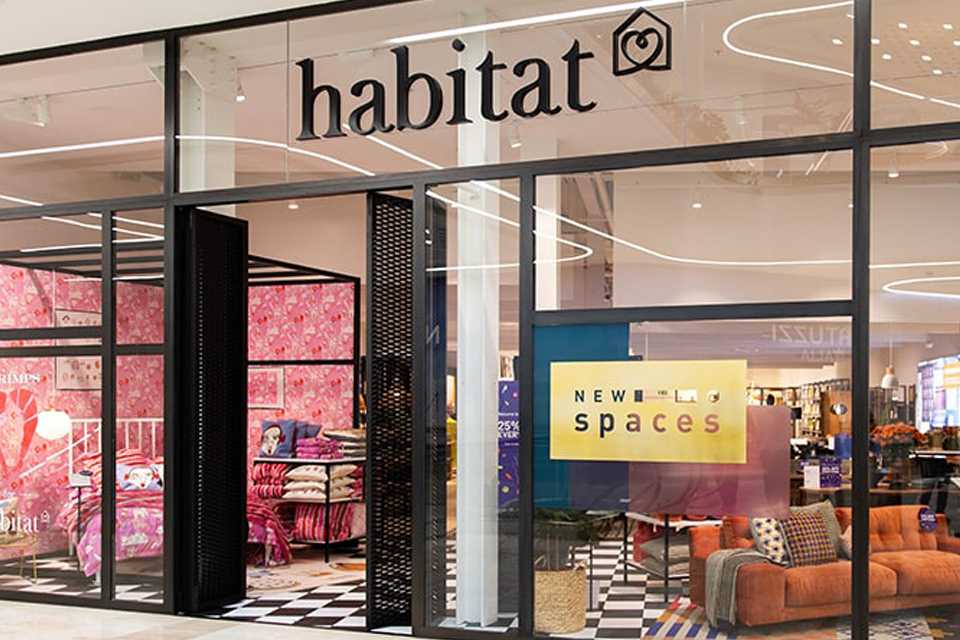 Front entrance of Habitat store.