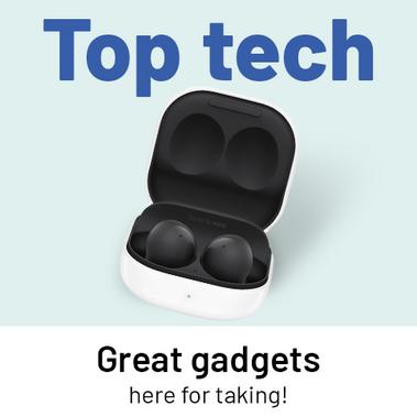 Top Tech. Great gadgets here for taking!