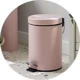 Argos Home 3 Litre Bathroom Pedal Bin in Pink.