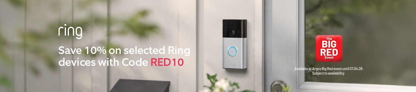 The Big Red Event. Save 10% on selected Ring devices with code RED10.