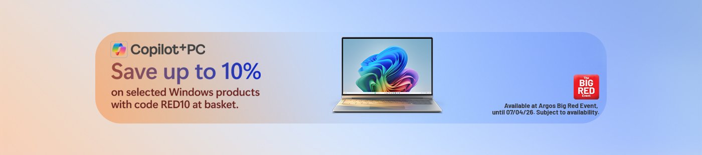 The Big Red Event. Copilot+PC. Save up to 10% on selected Windows products with code RED10 at basket.