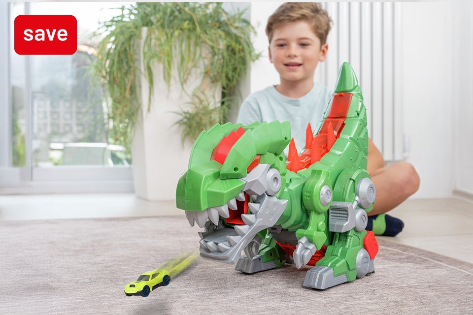 Save up to 50% on selected vehicles & action figures.