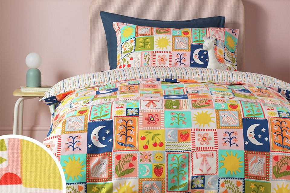 Refresh kids bedroom from £11. Includes bedding, storage and more.