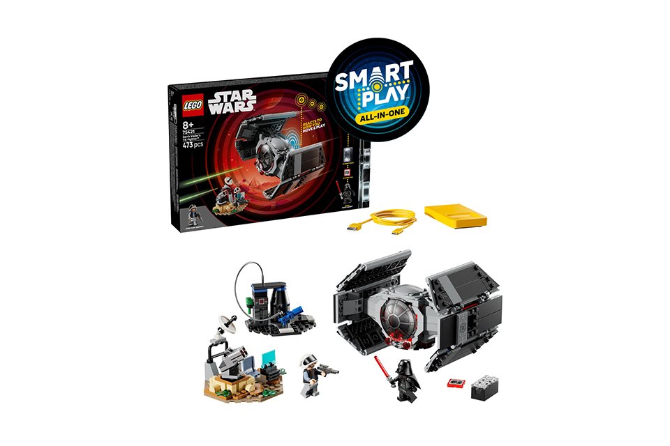 LEGO® Star Wars SMART Play: Darth Vader's TIE Fighter set with interactive features.