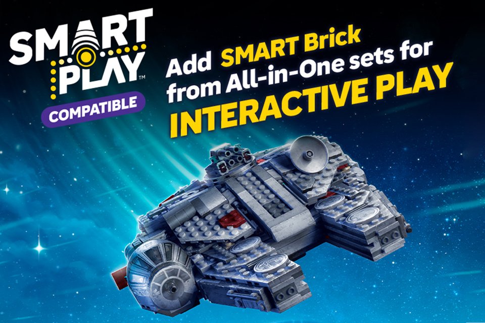 LEGO Millennium Falcon promoting SMART Play set. 