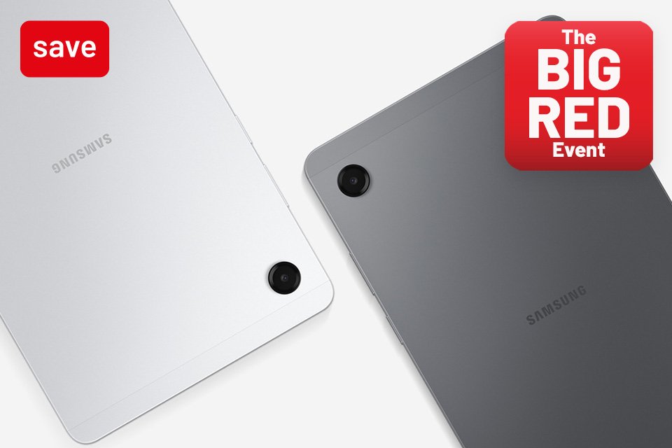 The Big Red Event. Save 20% on selected Samsung mobiles & tablets with codes RED10 and RED20.