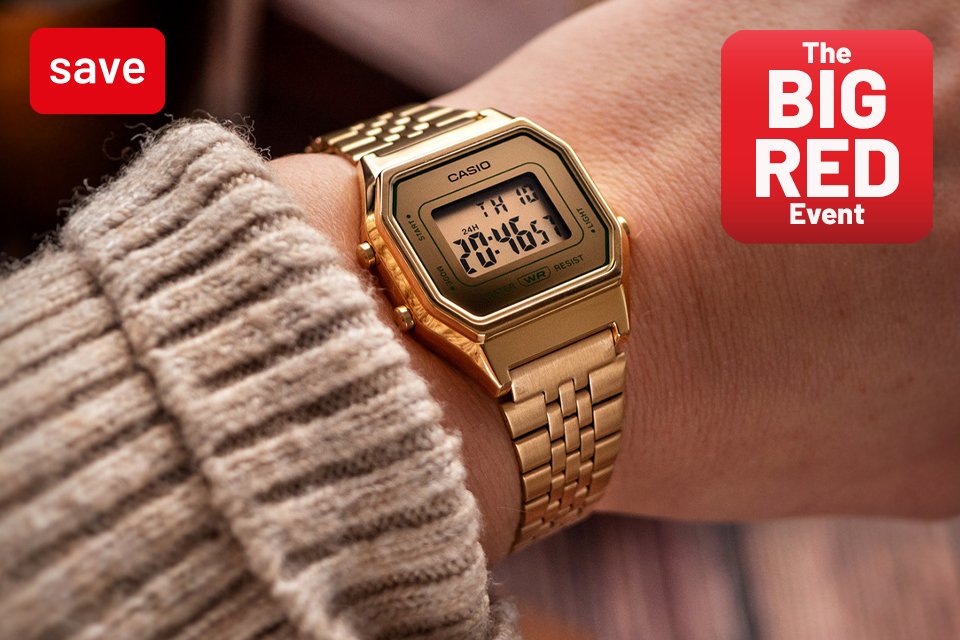 The Big Red Event. Save on selected jewellery and watches this Big Red using codes RED10.