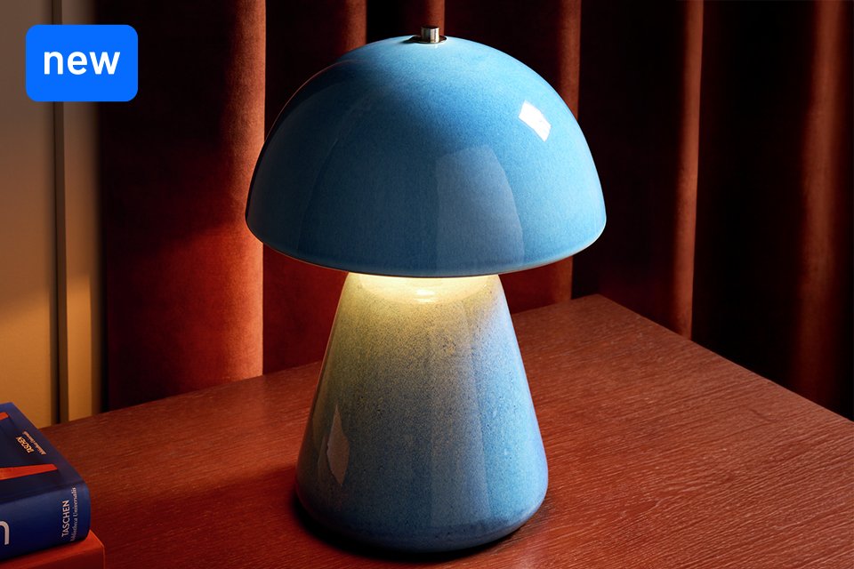 New in lighting from £14. Includes table lamps, lamp shades, floor lamps and more.
