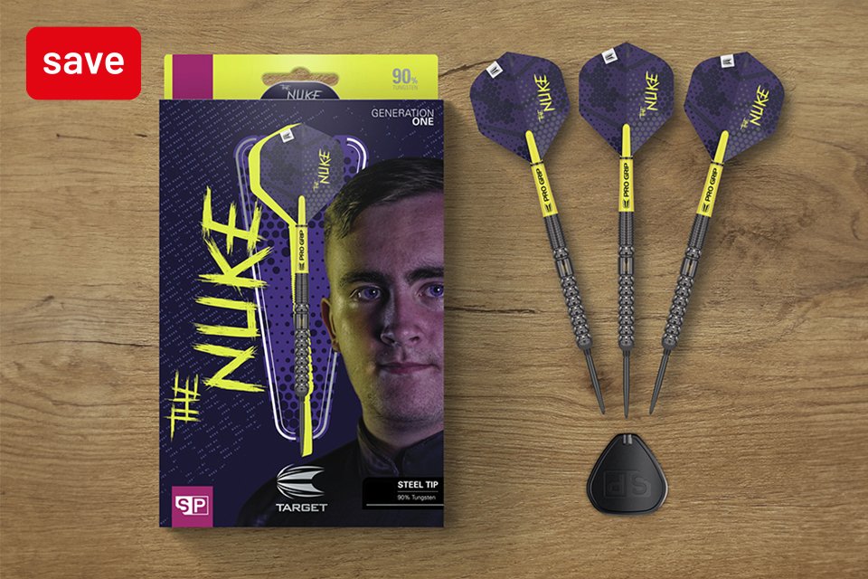 Save 15% on selected Luke Littler darts.