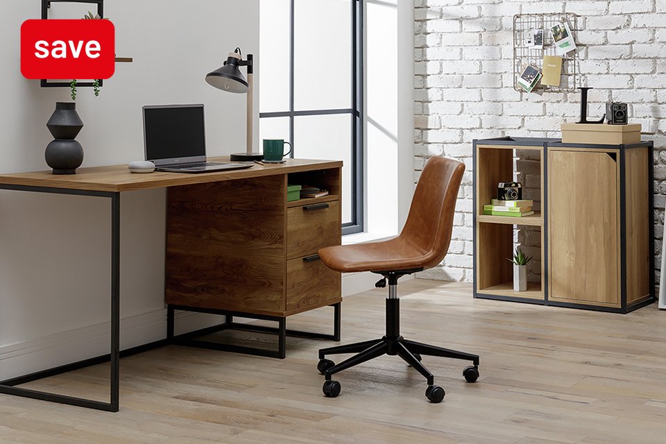 Save up to 1/3 on selected office furniture. Includes office desks, chairs and more.