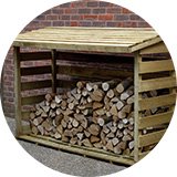 Forest Large Pent Log Store.