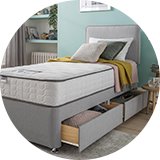 Ottoman and storage beds.