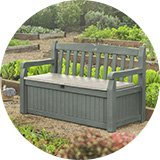 Keter Eden Storage Bench - Beige Green.