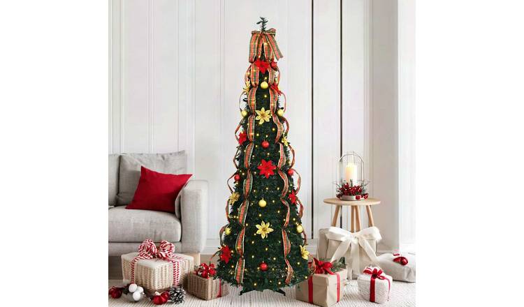 Walplus 150 LED Lights Artificial Christmas Tree - Green - 185 cm