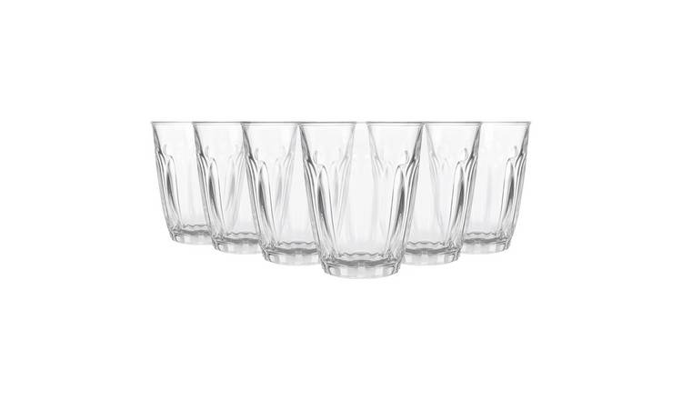 Argon Tableware Fluted Glass Juice Glasses - Pack of 6