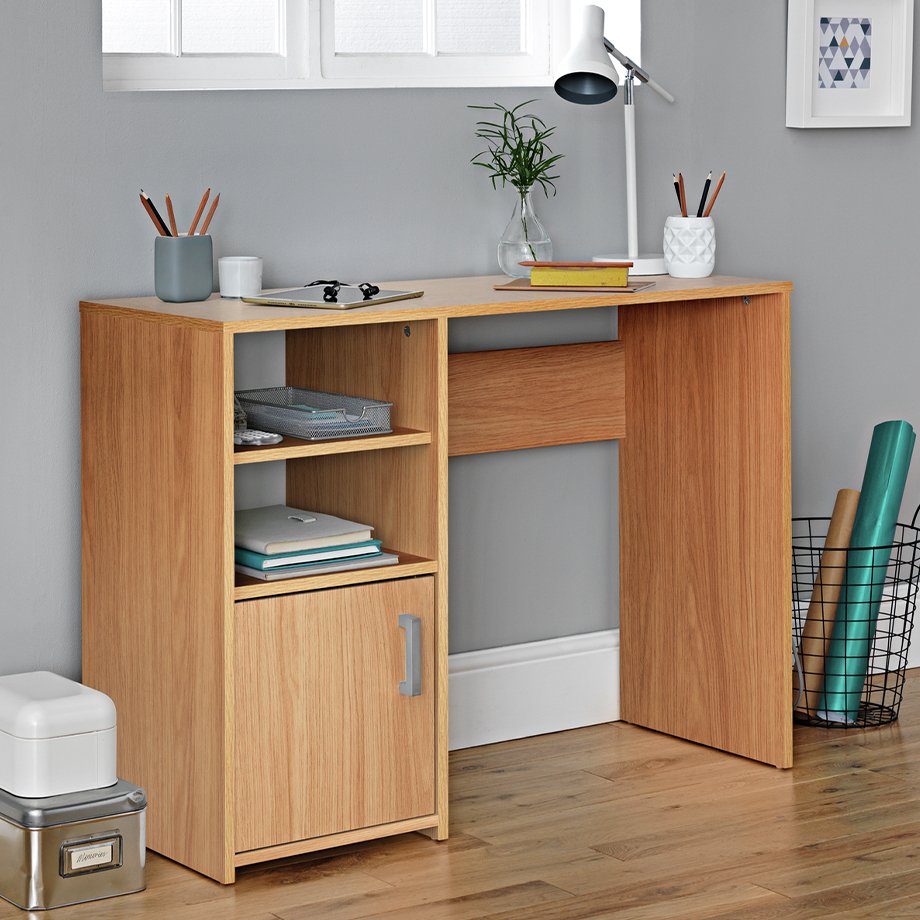 Home office furniture and equipment.