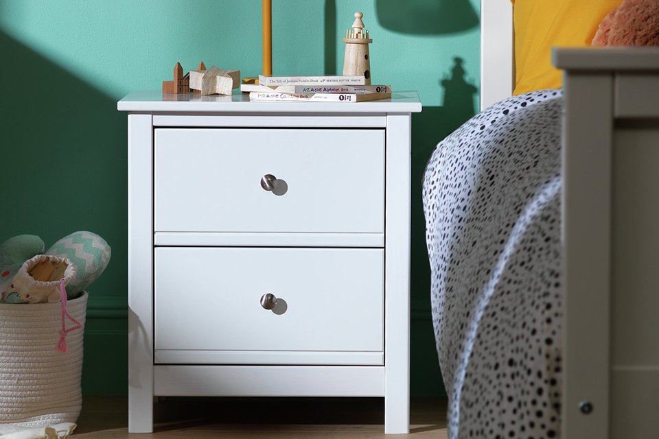 Habitat Kids' Brooklyn 2 drawer bedside table.