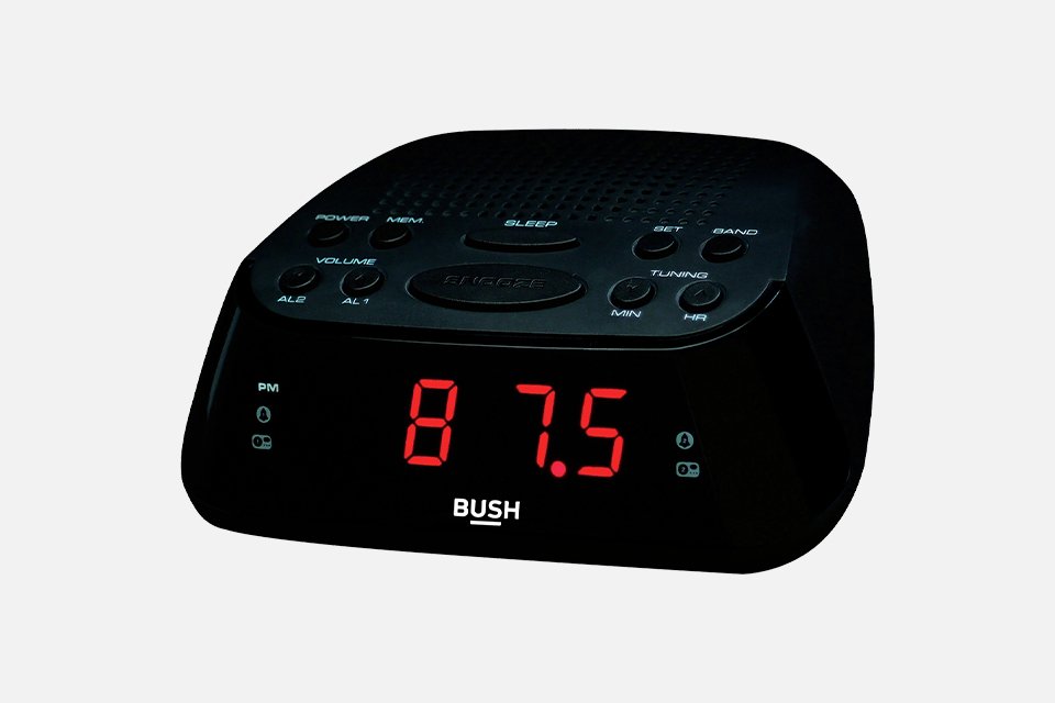 Bush Clock Radio - Black.