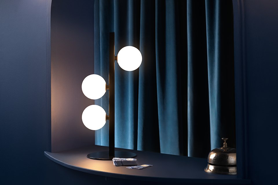 Archive Misil Metal Table Lamp - Designed by Harvey McKellar.