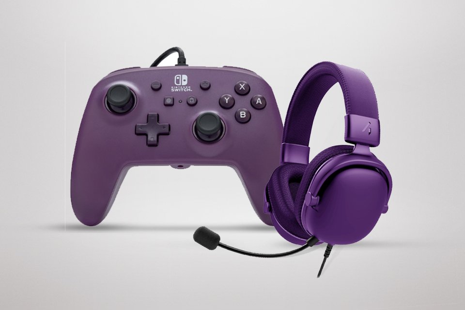 Buy the Cosmic Purple PowerA switch controller and matching stealth headset for only £21.