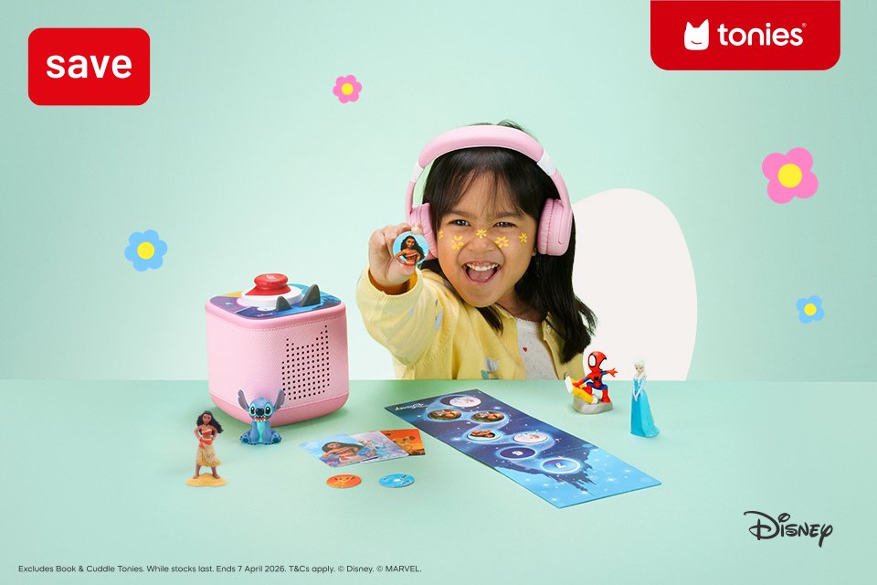 Save 15% on selected Tonies this Easter using code TONIES15.