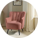 Argos Home Liora Velvet Armchair - Pink.