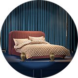 Beatrix Ottoman Bed Dark Red.