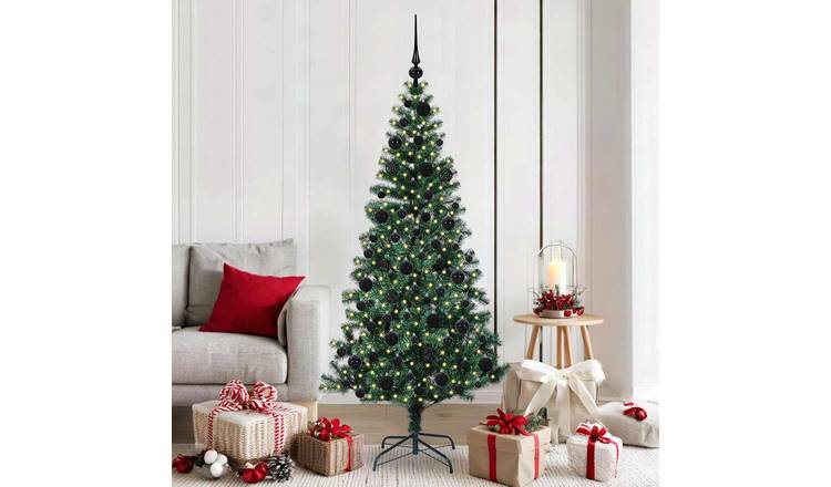 Walplus 300 LED Bulbs Pre-lit Artificial Christmas Tree - Green - 180 cm