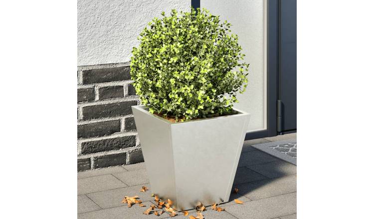 Walplus Pack of 2 Stainless Steel Garden Planter - 30 x 30 x 30 cm
