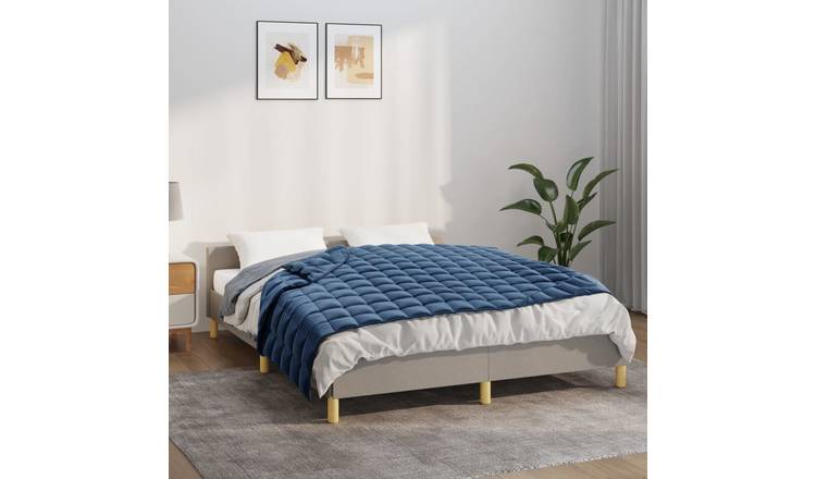 Walplus 6 kg Polyester Weighted Blanket - Blue - 135 x 200 cm