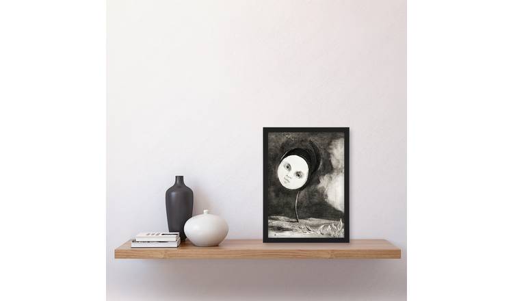 Odilon Redon Strange Flower With A Face Framed Art Print - A4