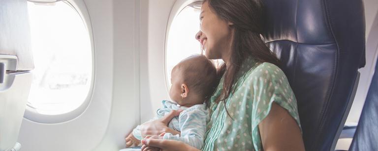 Travelling with baby. Tips and advice to make getting baby from A-B stress-free. 