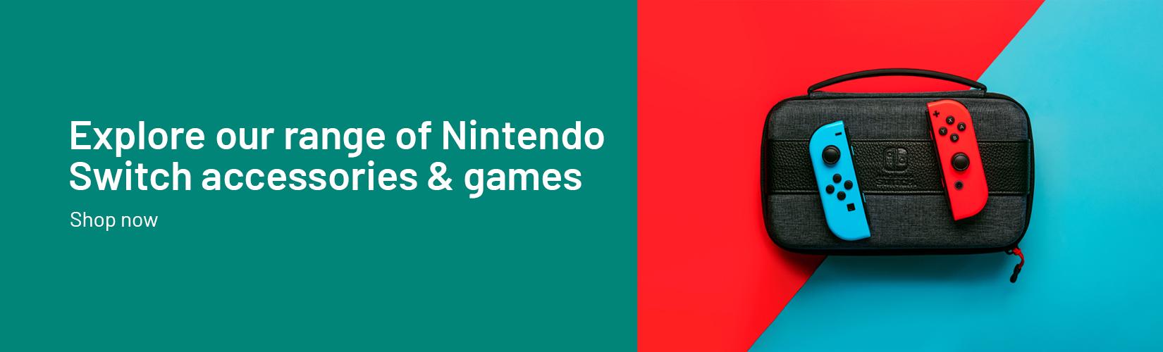 Explore our range of Nintendo Switch accessories & games.