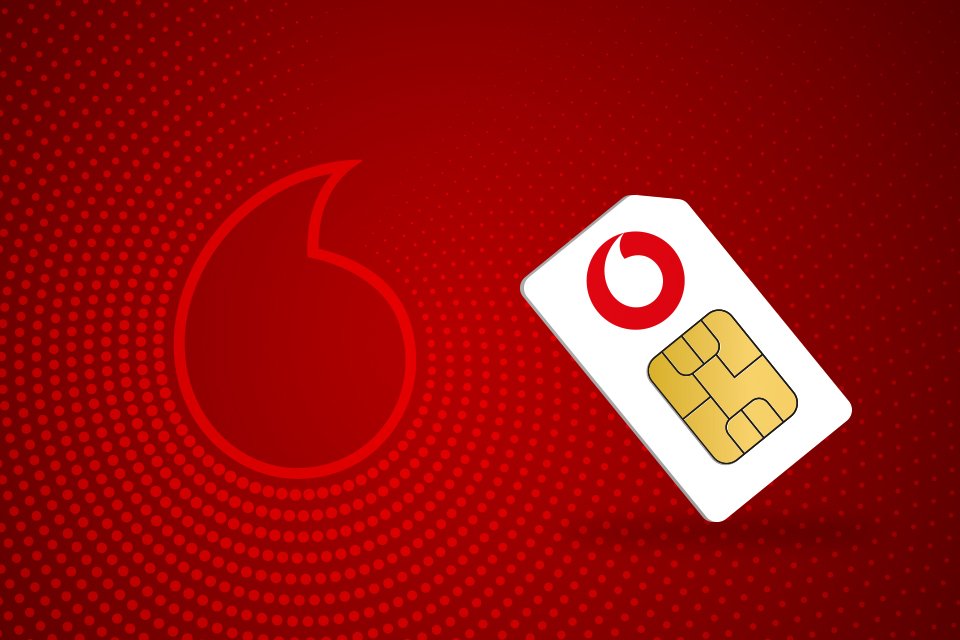 A Vodafone Pay As You Go SIM card.