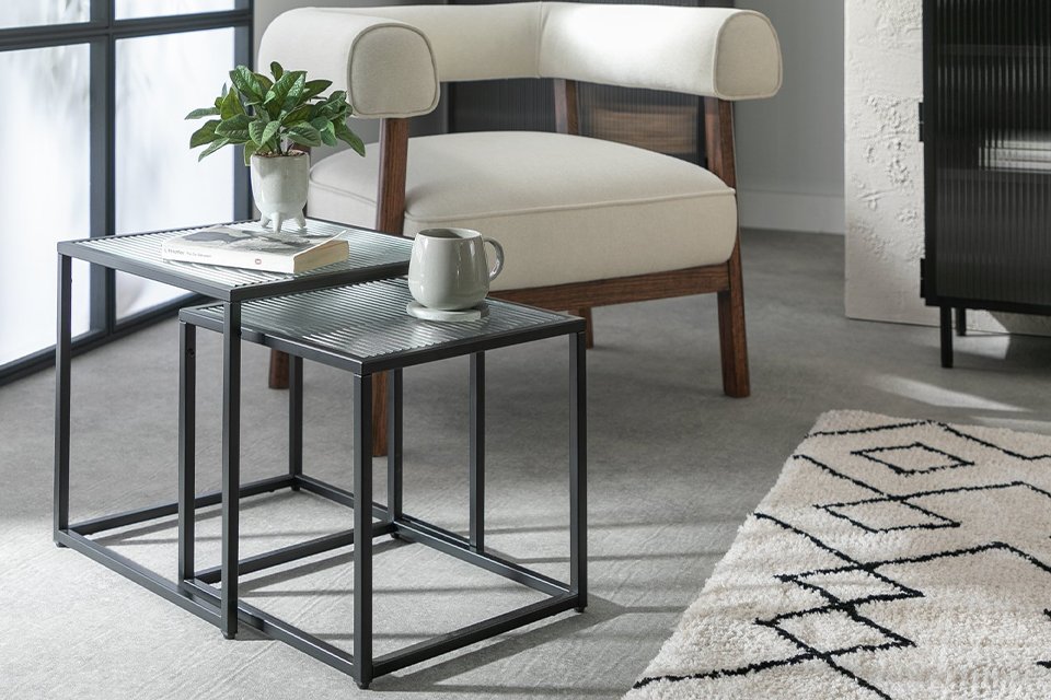 Habitat Morillo Nest of 2 Tables.