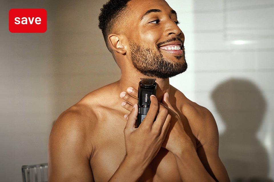 Save up to over 50% on selected men's beard & grooming tools.
