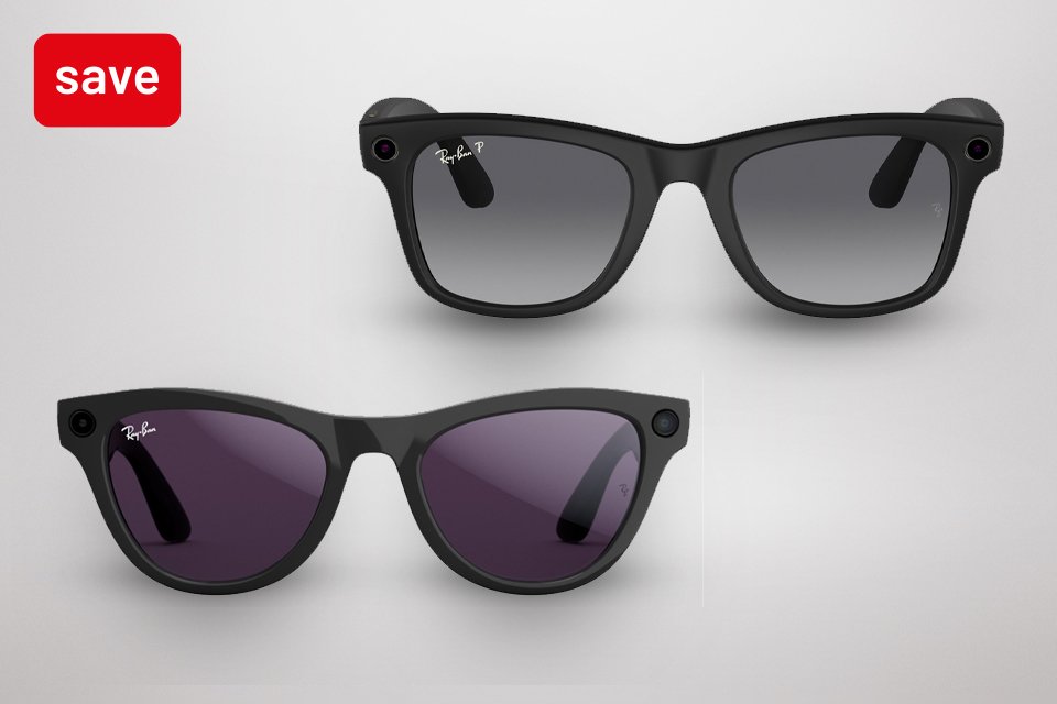 Save up to 25% on selected Meta AI Glasses.
