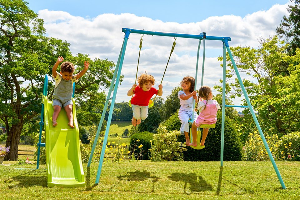 Shop swings and slides. Bye bye boring back yards!