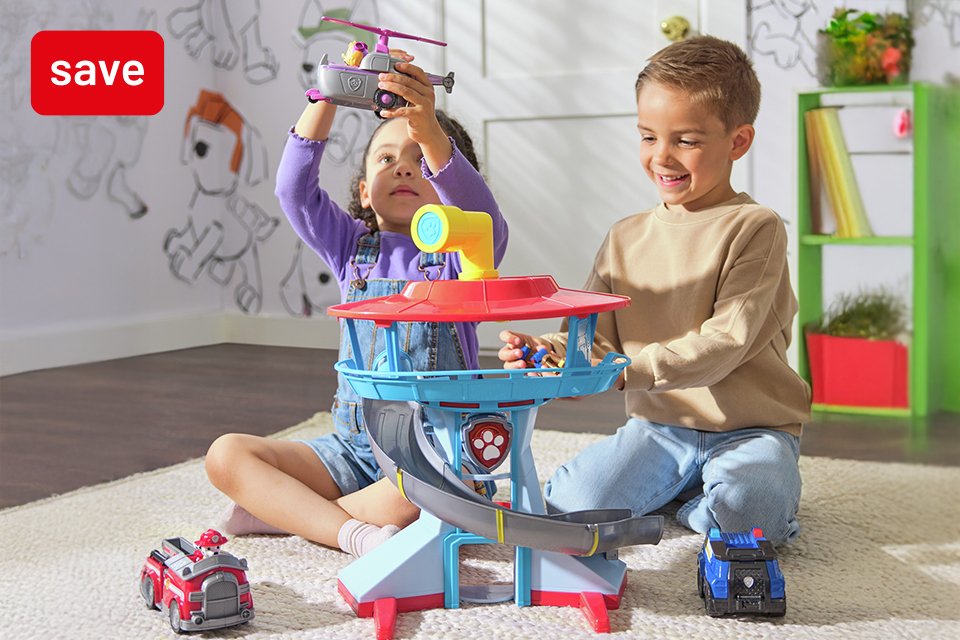 Save up to 50% on preschool favourites. Including brands like Peppa Pig, Paw Patrol, Bluey and more!