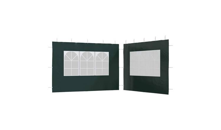 Walplus 300 x 195 cm PE Party Tent Sidewalls with Window 2pcs - Green
