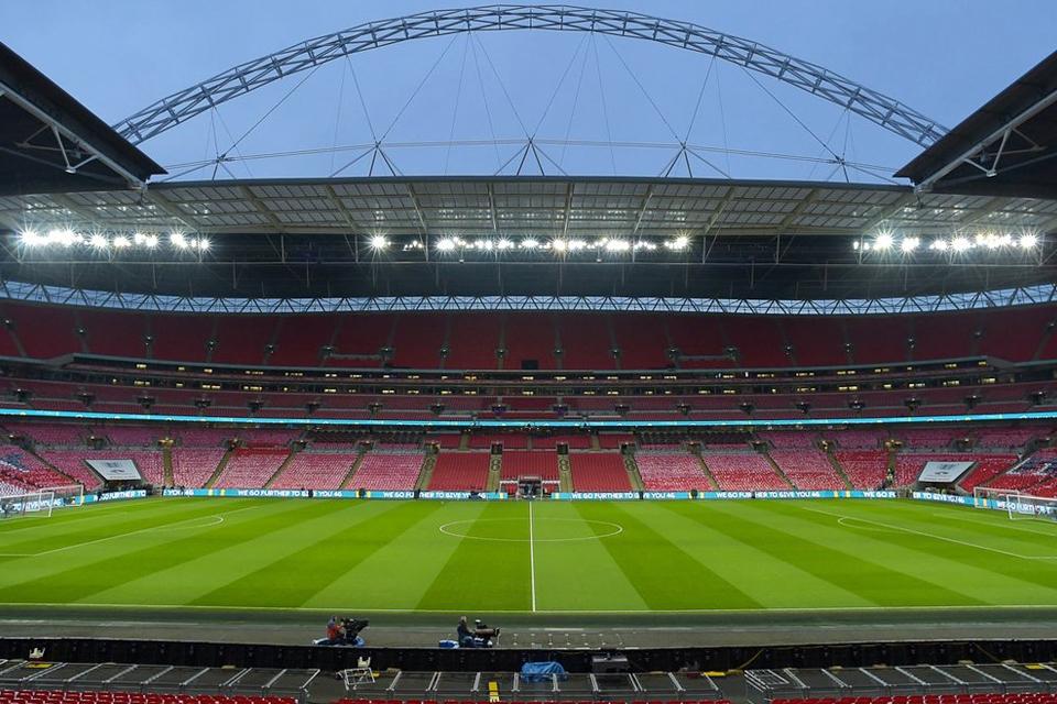 Wembley stadium pitch. 